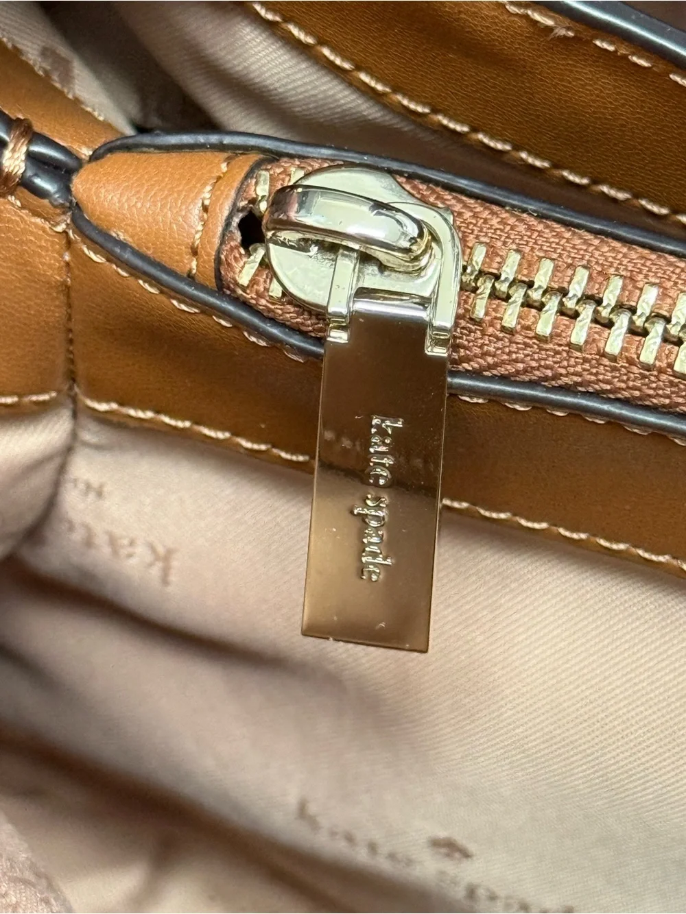 NWOT Kate Spade Dumpling Small Satchel Bag Crossbody WarmGingerbread Brown $379